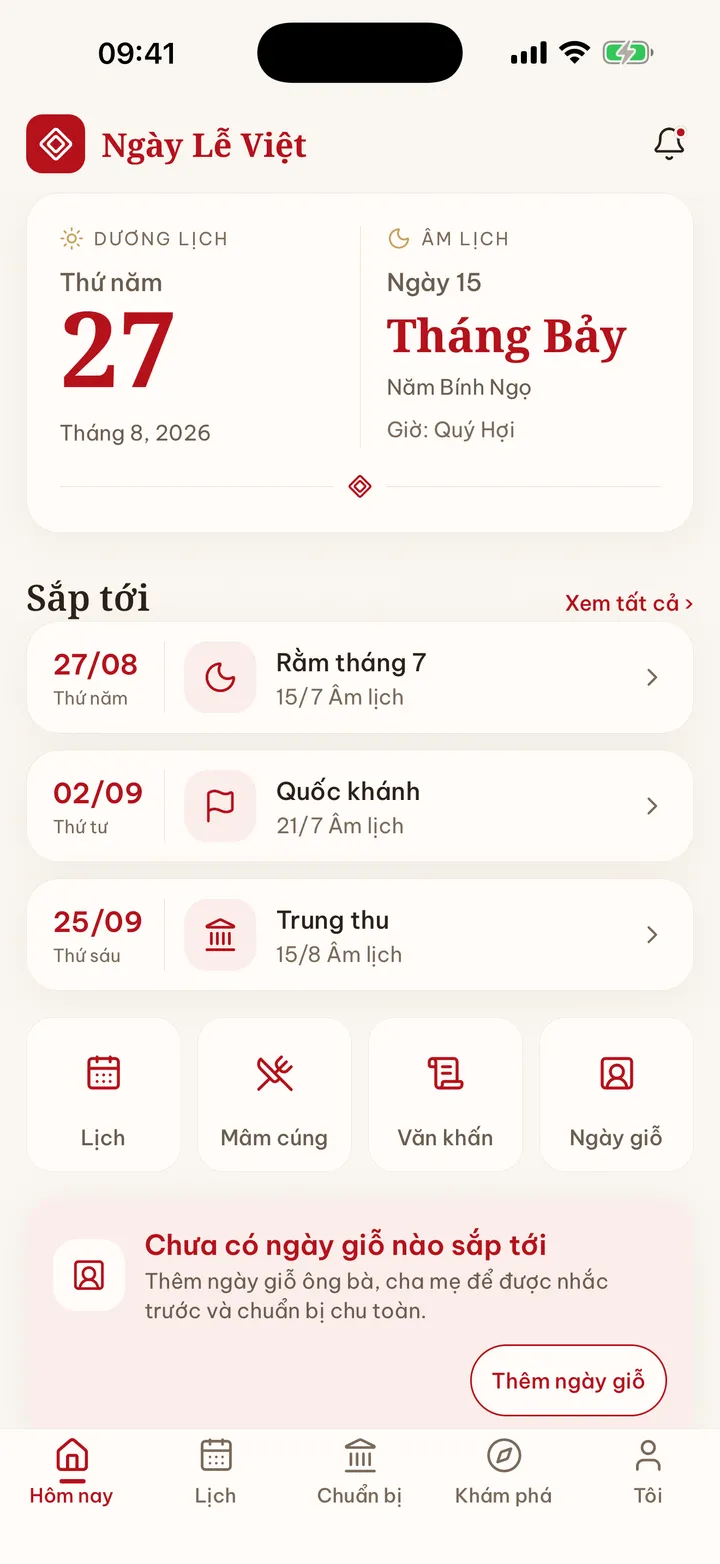 Màn Hôm nay của Ngày Lễ Việt